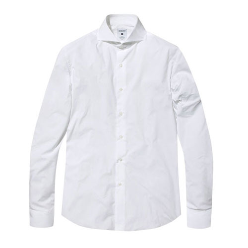 TBP001-화이트 프리미엄 고밀도 와이드카라셔츠 imported fabric