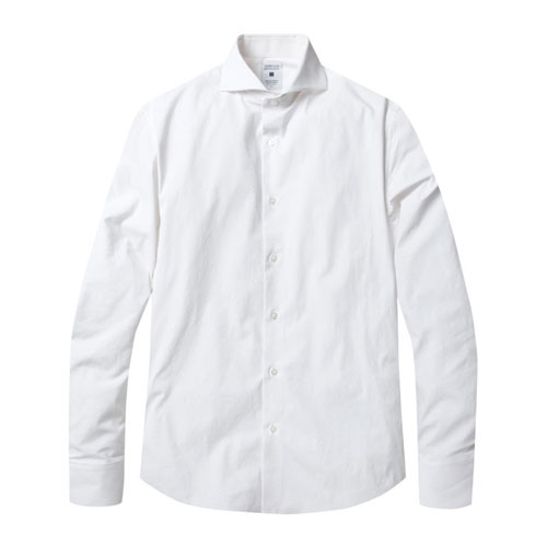 TBP017-화이트 프리미엄 고밀도 스트라이프셔츠 premium fabric